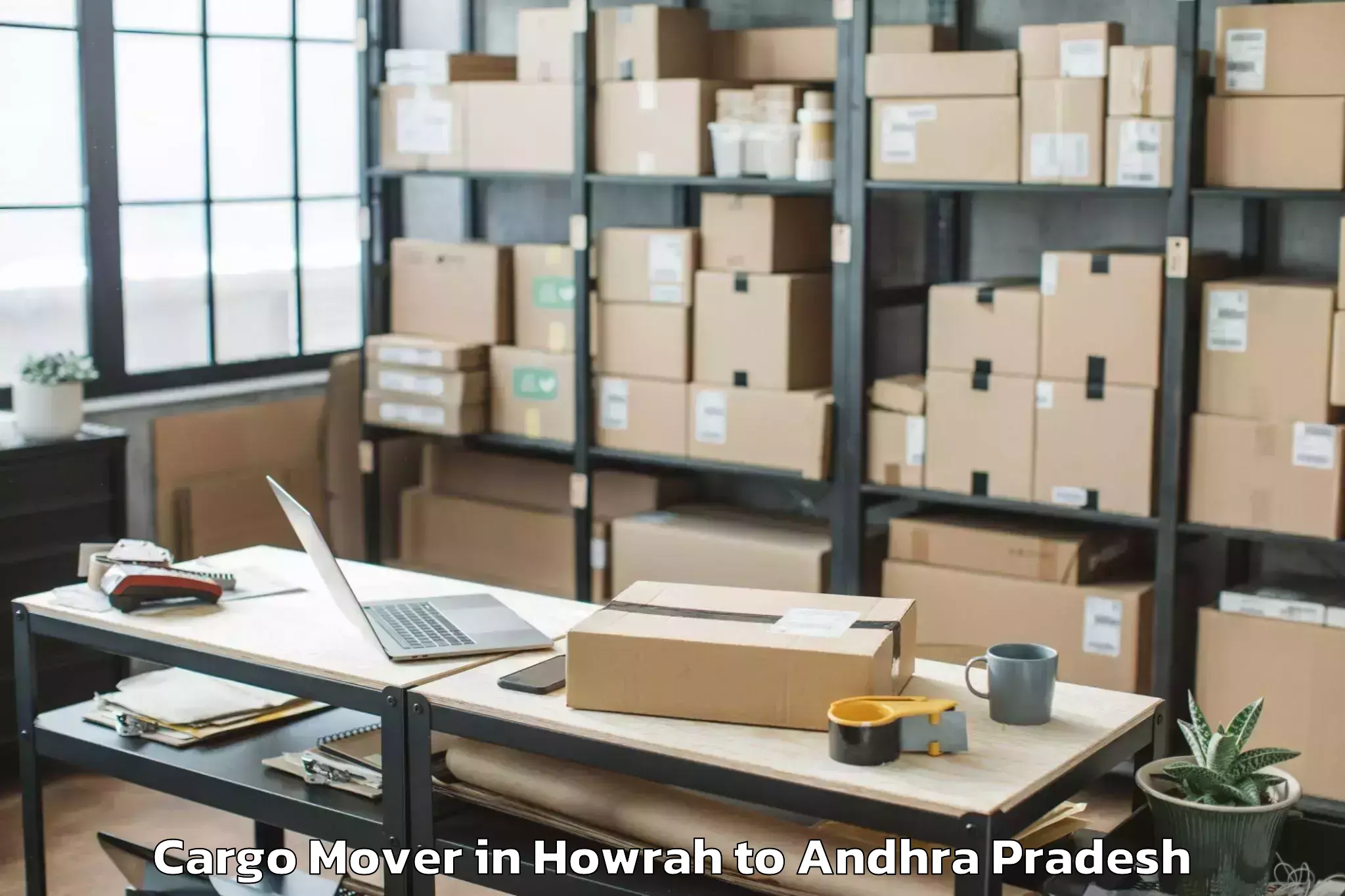 Professional Howrah to Pendlimarri Cargo Mover